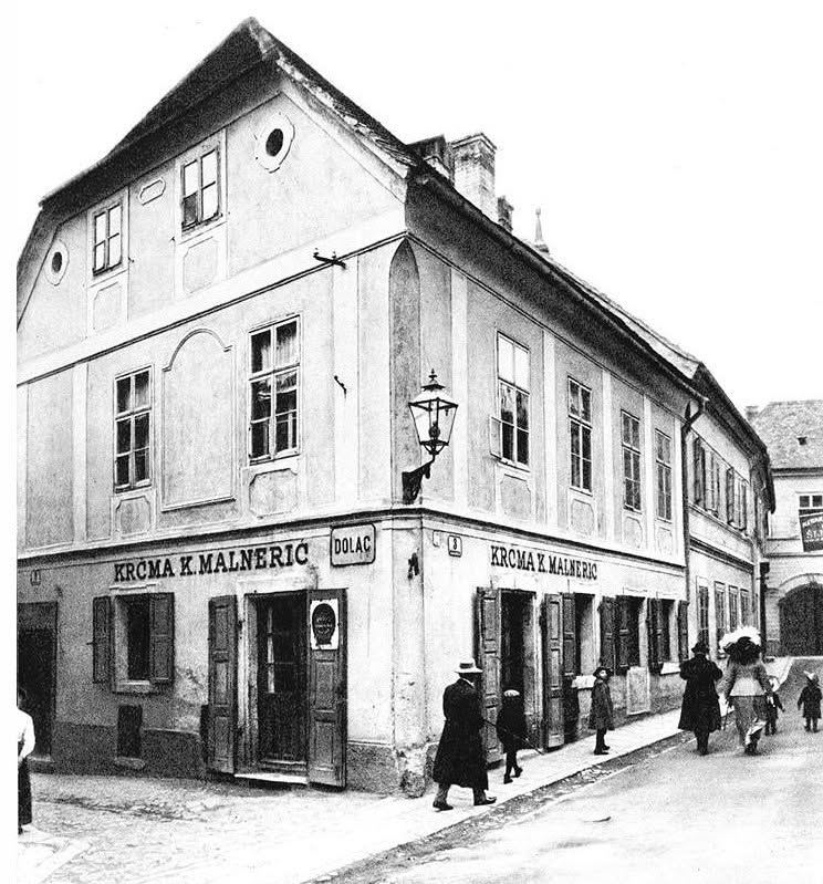 Dolac 1913. godine, krčma K Malnerić